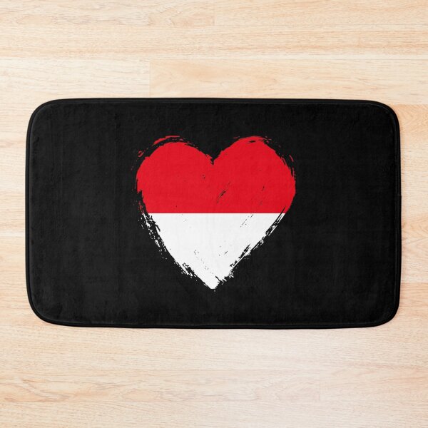 Artikelvorschau, Herzförmiges ID-Logo mit indonesischer Flagge entworfen und verkauft von shitpostee.