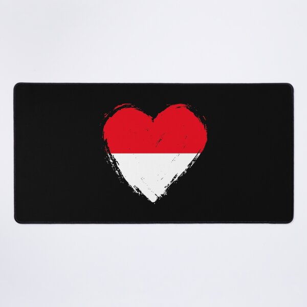 Item preview, Distressed Indonesia Flag Heart ID designed and sold by shitpostee.