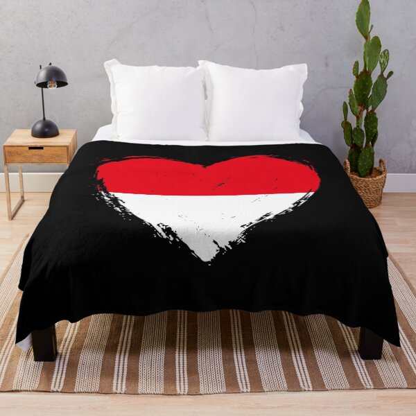 Item preview, Distressed Indonesia Flag Heart ID designed and sold by shitpostee.