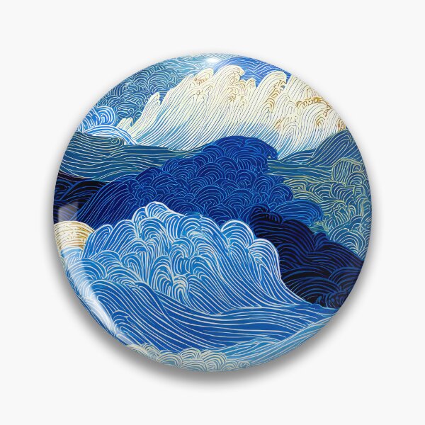 Item preview, Japanese Great Waves, Blue Ocean, And White Foam designed and sold by DEC02.