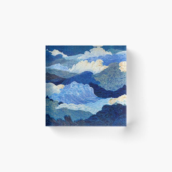 Item preview, Japanese Great Waves, Blue Ocean, And White Foam designed and sold by DEC02.