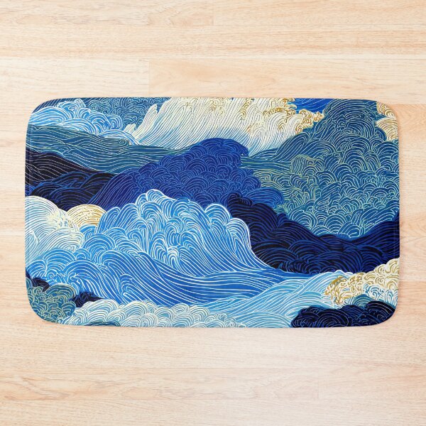 Item preview, Japanese Great Waves, Blue Ocean, And White Foam designed and sold by DEC02.