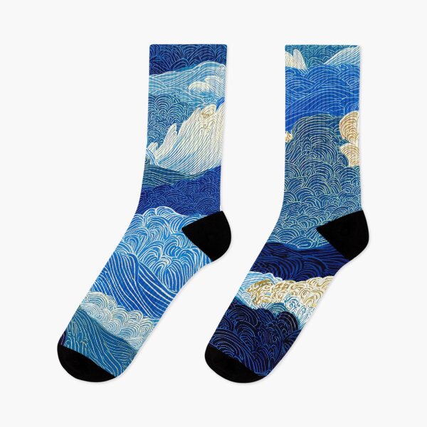 Item preview, Japanese Great Waves, Blue Ocean, And White Foam designed and sold by DEC02.