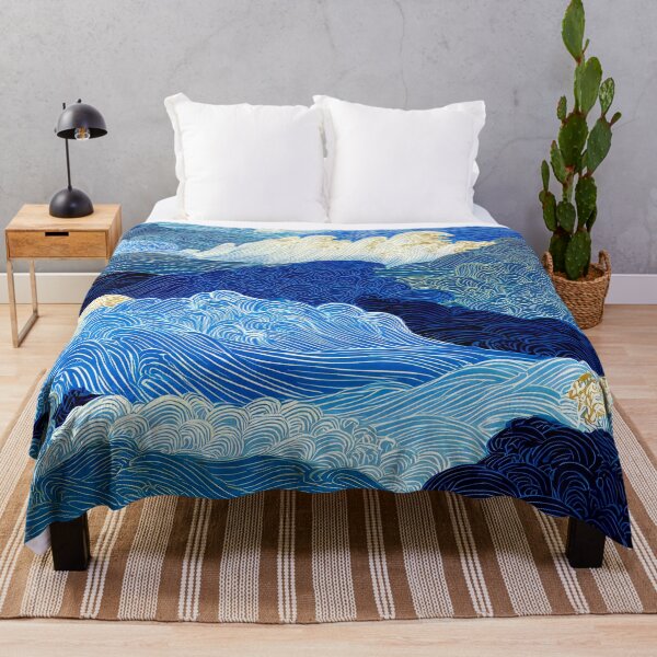 Item preview, Japanese Great Waves, Blue Ocean, And White Foam designed and sold by DEC02.
