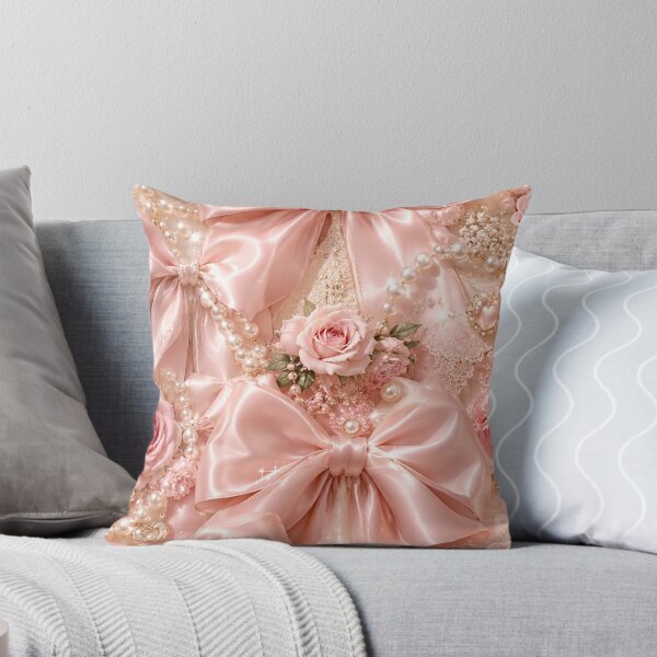 Item preview, Pink Pearl Coquette Bows designed and sold by Gold&pixels.