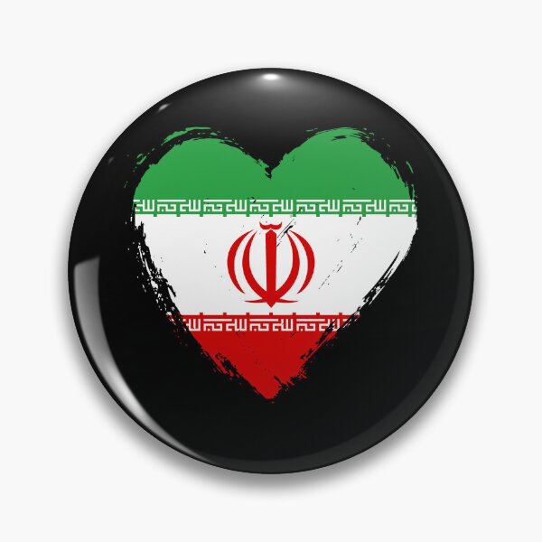 Item preview, Distressed Iran Flag Heart IR designed and sold by shitpostee.