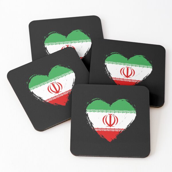 Item preview, Distressed Iran Flag Heart IR designed and sold by shitpostee.