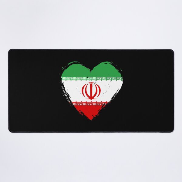 Item preview, Distressed Iran Flag Heart IR designed and sold by shitpostee.