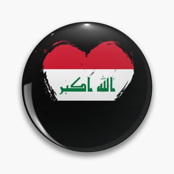 Item preview, Distressed Iraq Flag Heart IQ designed and sold by shitpostee.