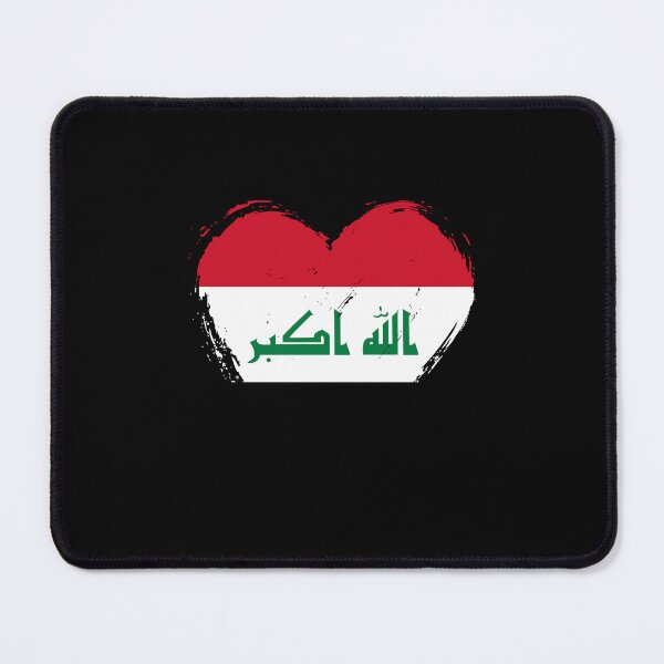 Item preview, Distressed Iraq Flag Heart IQ designed and sold by shitpostee.