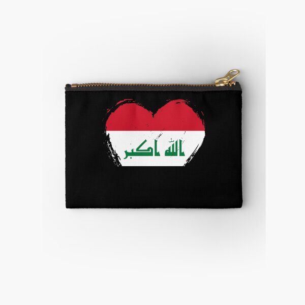 Item preview, Distressed Iraq Flag Heart IQ designed and sold by shitpostee.