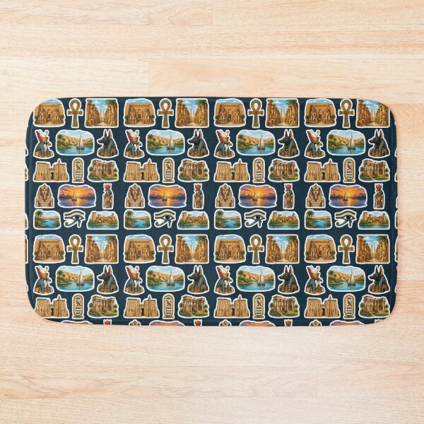 Item preview, Ancient Egypt Heritage Sticker Collage | Egyptian Temples, Gods & Nile designed and sold by Yasmine Mohammed.