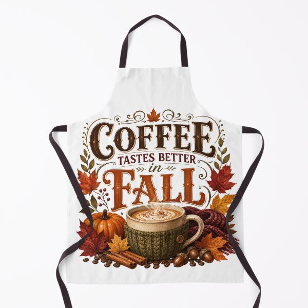 Item preview, Coffee Tastes Better in Fall – Cozy Autumn Coffee Lover Design designed and sold by astersgraphics.