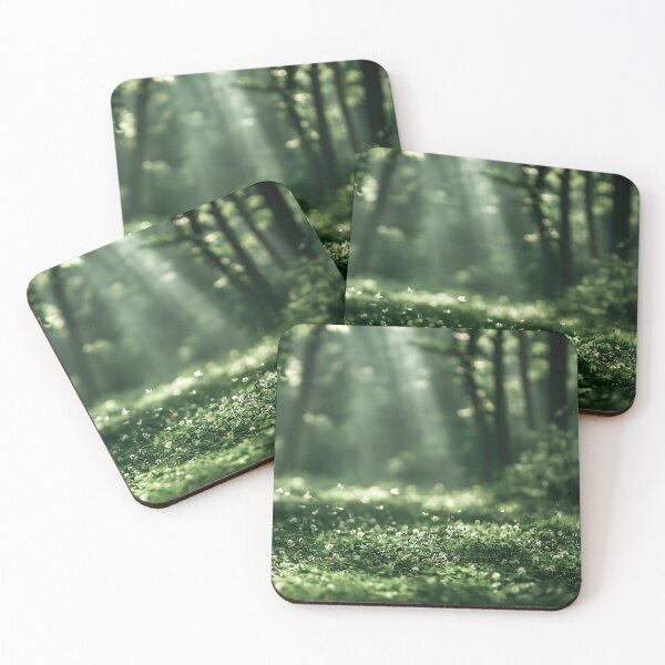 Item preview, Misty Green Forest Floor Wildflowers in Morning Light designed and sold by Nine Lives Studio.