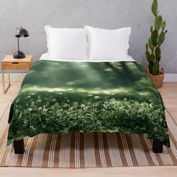 Item preview, Misty Green Forest Floor Wildflowers in Morning Light designed and sold by Nine Lives Studio.