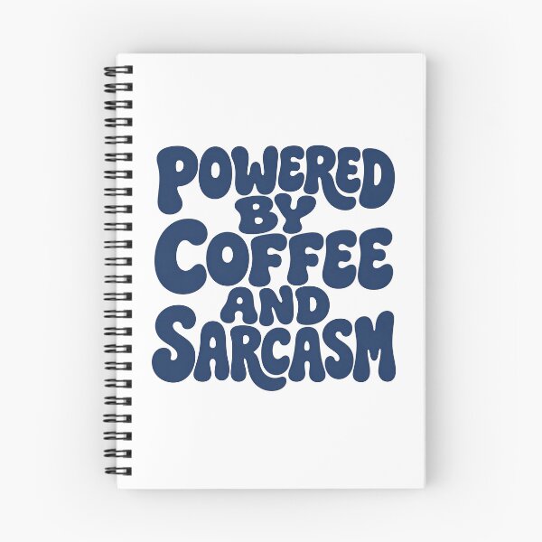 Item preview, Powered By Coffee And Sarcasm Funny Teacher Quote designed and sold by TangoCharlieNZ.