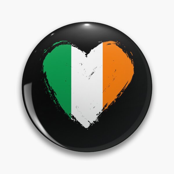 Item preview, Distressed Ireland Flag Heart IE designed and sold by shitpostee.