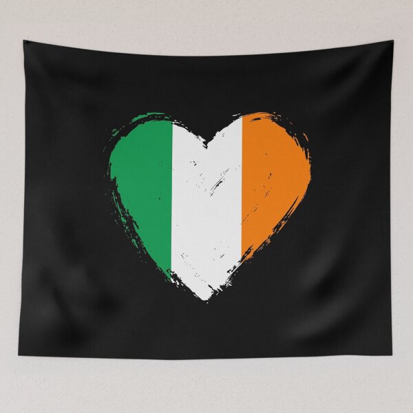 Item preview, Distressed Ireland Flag Heart IE designed and sold by shitpostee.