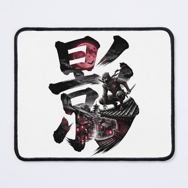 Item preview, Shadow Ninja Kanji Japanese Shinobi Assassin Blood Moon Aesthetic designed and sold by mood-draftsman.