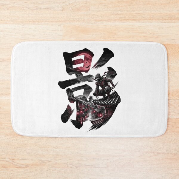 Item preview, Shadow Ninja Kanji Japanese Shinobi Assassin Blood Moon Aesthetic designed and sold by mood-draftsman.