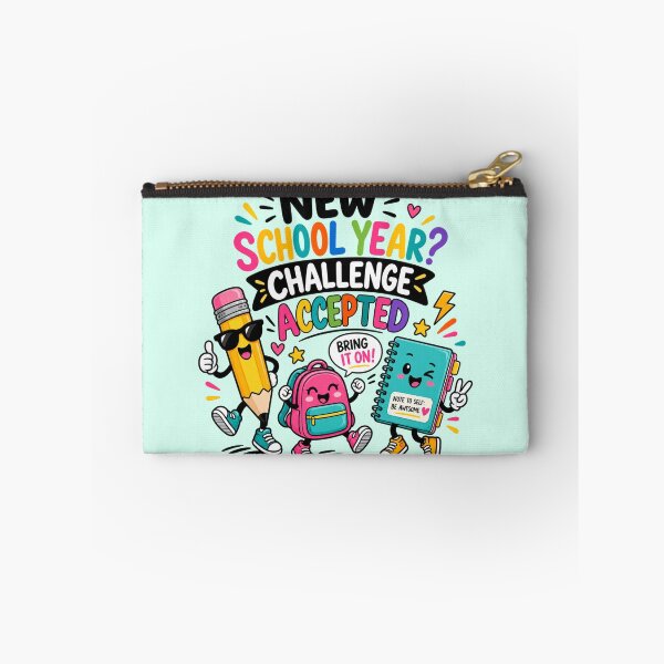 Item preview, School Year Challenge Accepted Colorful Back to School Fun designed and sold by GusiaTreasures.
