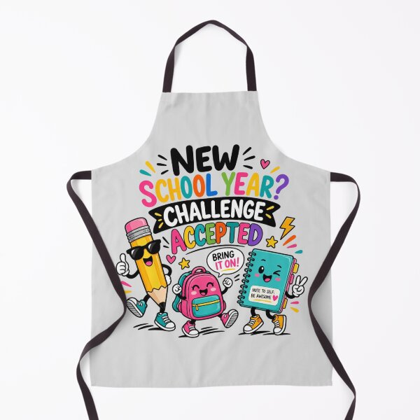 Item preview, School Year Challenge Accepted Colorful Back to School Fun designed and sold by GusiaTreasures.