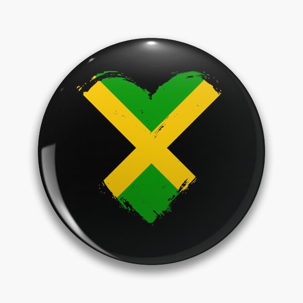 Item preview, Distressed Jamaica Flag Heart JM designed and sold by shitpostee.