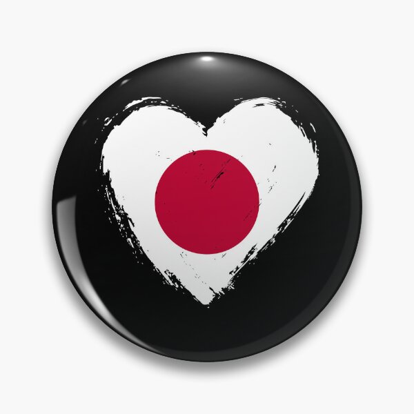 Item preview, Distressed Japan Flag Heart JP designed and sold by shitpostee.