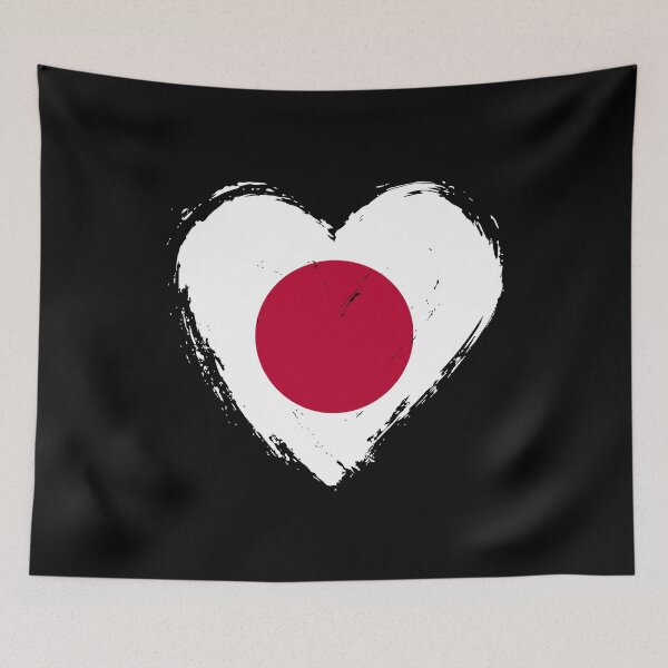 Item preview, Distressed Japan Flag Heart JP designed and sold by shitpostee.