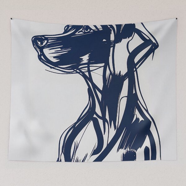 Item preview, Copy of Dallas, Texas, USA - Blue Abstract Art designed and sold by shadow-bloom.
