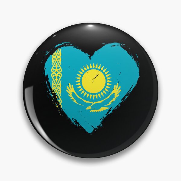 Item preview, Distressed Kazakhstan Flag Heart KZ designed and sold by shitpostee.