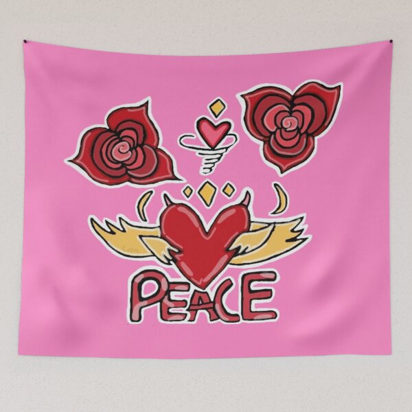 Item preview, Peace Love Wings  designed and sold by Cherry Prism Designs.