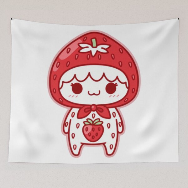 Item preview, Strawberry Costume Kids Playroom Kawaii Illustration designed and sold by bosamji.