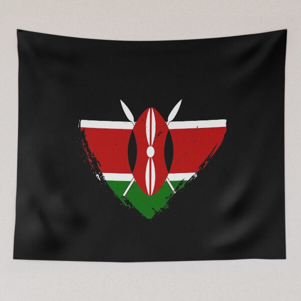 Item preview, Distressed Kenya Flag Heart KE designed and sold by shitpostee.