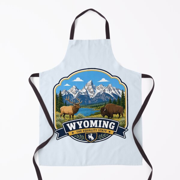 Item preview, Wyoming - The Equality State & Teton Wilderness designed and sold by Myra365Art.