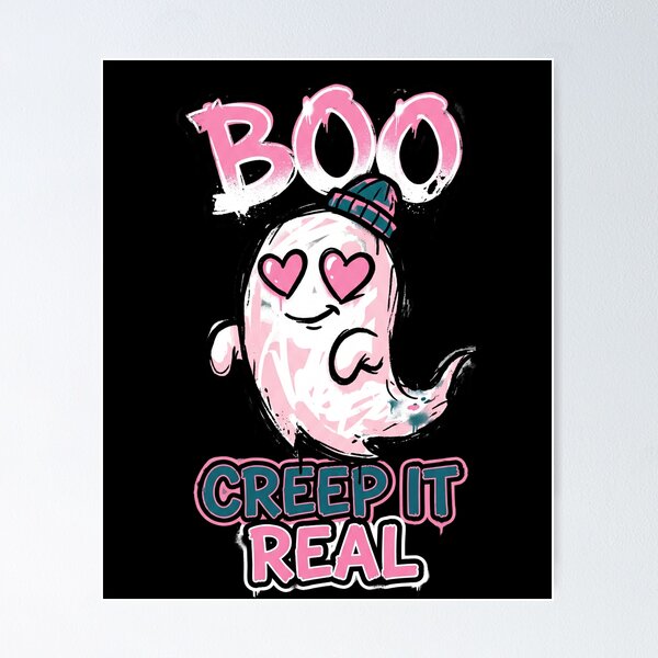 Item preview, Cute Ghost Creep It Real Spooky Aesthetic Halloween Design Tee designed and sold by DarylWelsh2024.