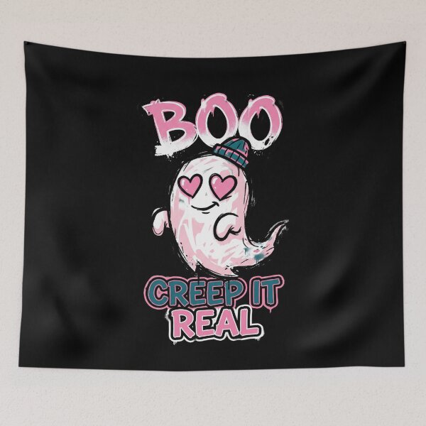 Item preview, Cute Ghost Creep It Real Spooky Aesthetic Halloween Design Tee designed and sold by DarylWelsh2024.