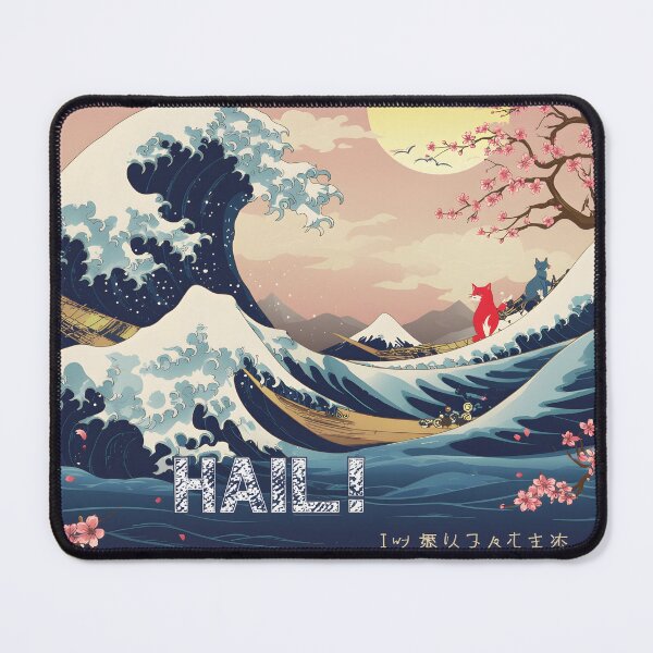 Item preview, Cute Japanese Cat Wave Hokusai Art - Cute Cat Lover Gift T-Shirt, Stickers, & Prints designed and sold by ASN STUDIO.