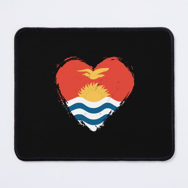 Item preview, Distressed Kiribati Flag Heart KI designed and sold by shitpostee.
