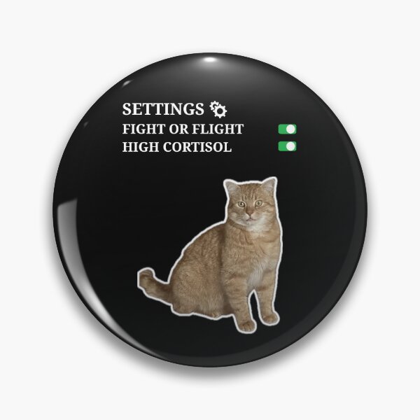 Item preview, Shocked Real Cat Fight or Flight High Cortisol designed and sold by Polax Projects.