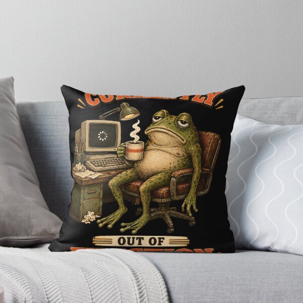 Item preview, Currently Out of Function – Funny Exhausted Frog Office Humor designed and sold by Ajdaprint.