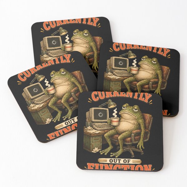 Item preview, Currently Out of Function – Funny Exhausted Frog Office Humor designed and sold by Ajdaprint.