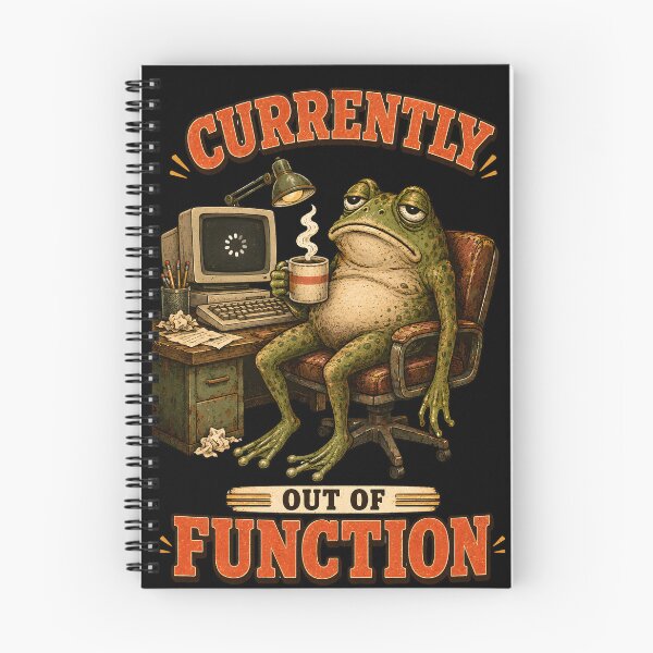 Item preview, Currently Out of Function – Funny Exhausted Frog Office Humor designed and sold by Ajdaprint.