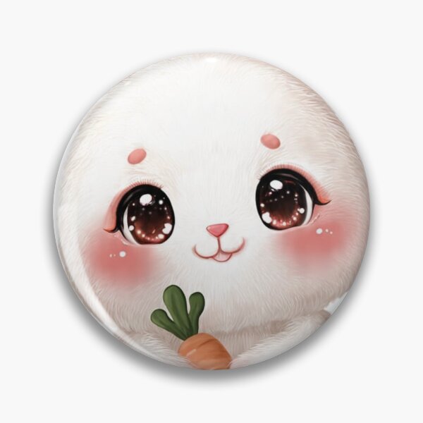 Item preview, Super Cute Kawaii Bunny Holding a Carrot designed and sold by Car23314.