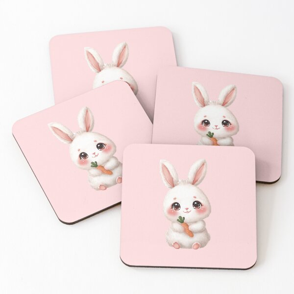 Item preview, Super Cute Kawaii Bunny Holding a Carrot designed and sold by Car23314.
