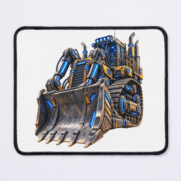 Item preview, Steel Bulldozer V5+ — Cybernetic Heavy Machinery | Futuristic Construction Machine designed and sold by SteelCoat Studio.