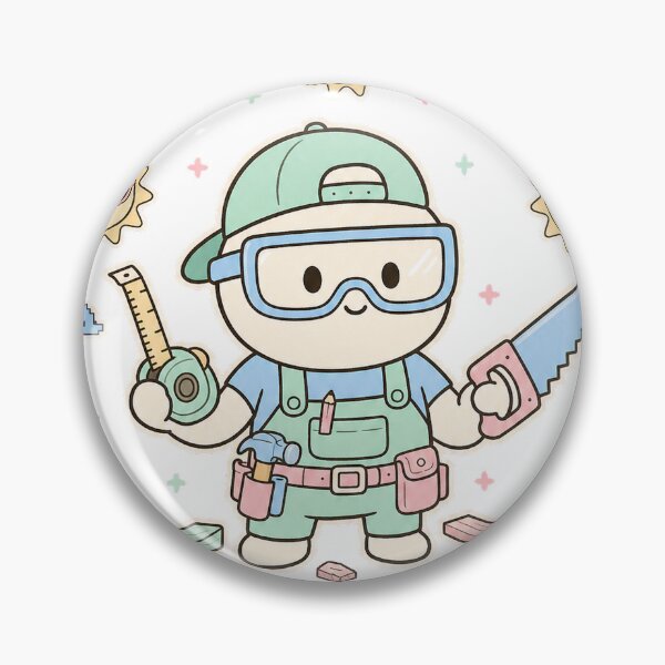 Item preview, Measure Twice Cut Five Times Funny Carpenter Pastel T-Shirt designed and sold by KIDEnia.