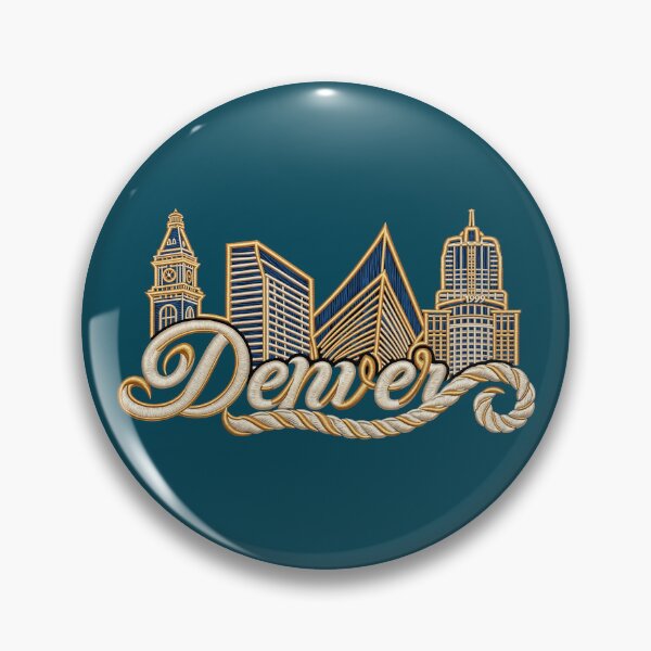 Item preview, Denver Continuous Line Skyline designed and sold by Rocky Mountain Artistry.