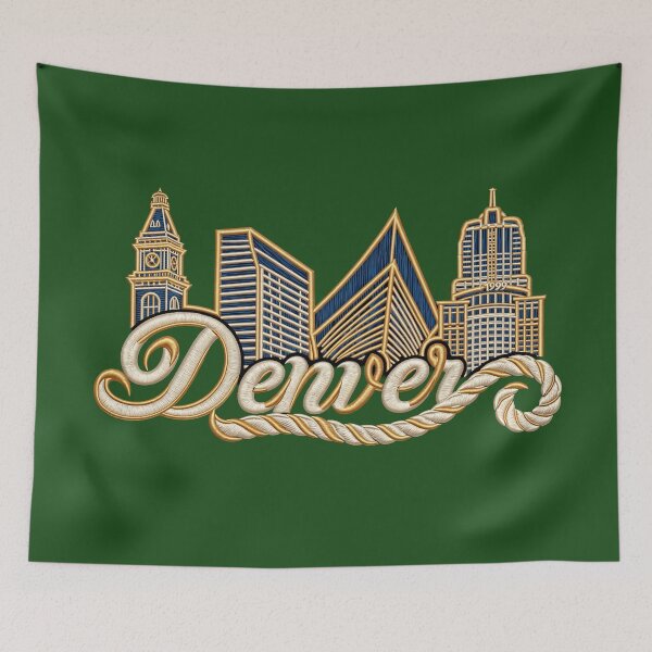 Item preview, Denver Continuous Line Skyline designed and sold by Rocky Mountain Artistry.