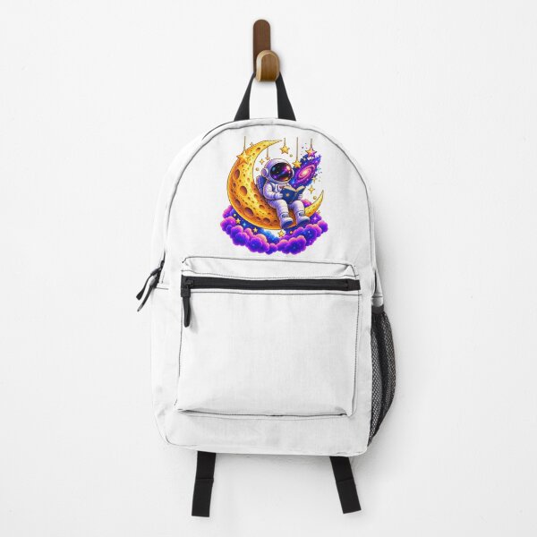 Item preview, Astronaut Reading on a Golden Crescent Moon designed and sold by TinyWeird.